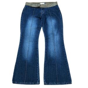 Vintage Y2K Jordache Flare Jeans with Suede Belt Size 9/10